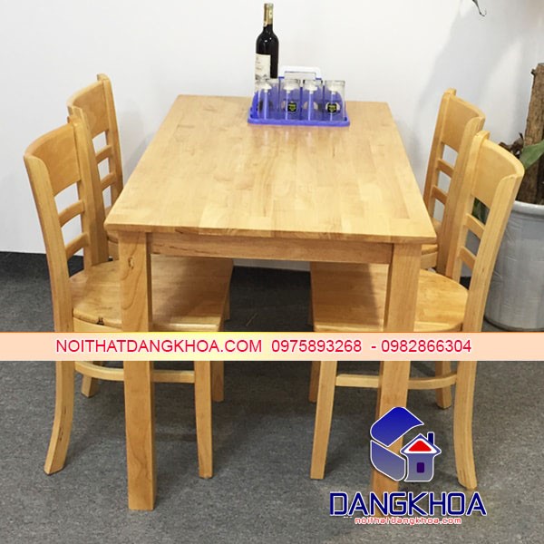Bàn Ăn Gỗ Tự Nhiên 4 Ghế Cabin – BADK09 Bàn Ăn Gỗ Tự Nhiên 4 Ghế Cabin – BADK09