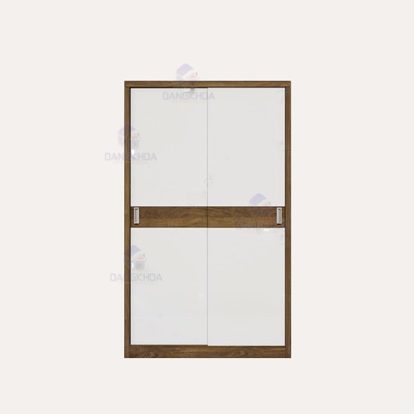 Tủ áo cánh lùa 1m2 viền nâu - TQADK02